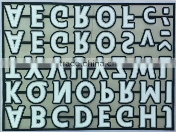 factory direct garment usage flock heat transfer letters fabric stickers