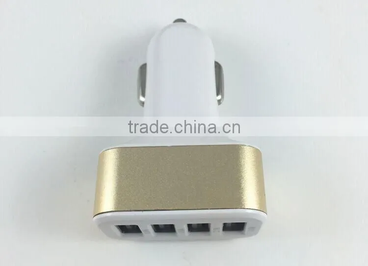 Shenzhen Factory New Design Wholesale 4 Port USB Car Charger