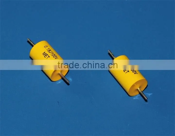 Axial Non Polarized Aluminum Electrolytic Capacitor and MEA Metallized Polypropylene Film Capacitor for audio speaker CBB20 105J