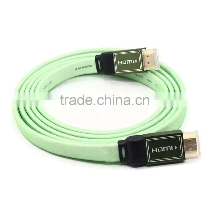 1.4 Version HDMI Flat high speed Connection cable 6ft colorful