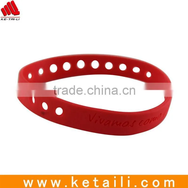 colorful sport silicone wristband for Christmas gift , we are manufacture