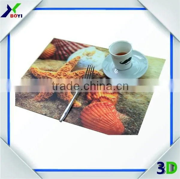 Fancy Promotional Placemat/3D Lenticular Placemat/3D Lenticular Coaster