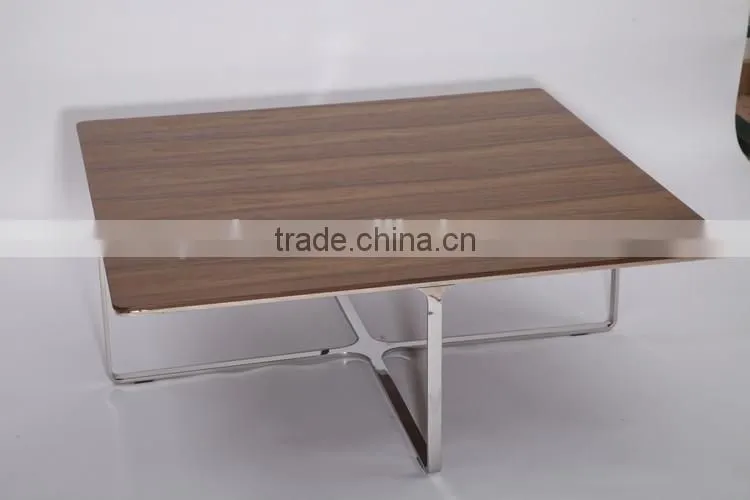 Stainless steel square bar party accent cocktail table design