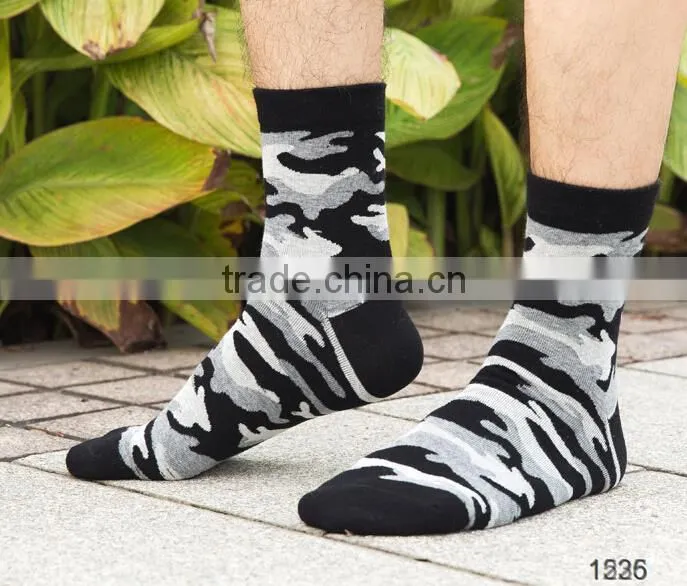 high quality thick custom colorful camo sublimation socks