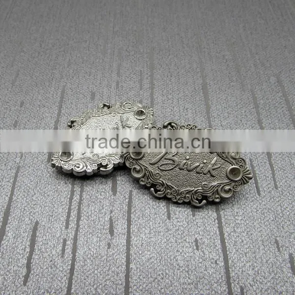 Cloud Shape Antique Metal Tags For Clothing