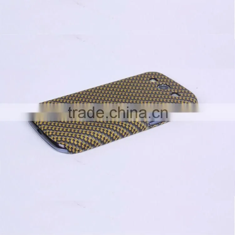 2013 hot selling mobile phone samsung i9300 Carbon Fiber patterns phone case SX004-3