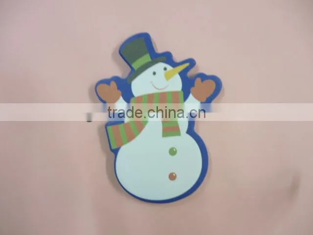Snowman shaped sticky notes