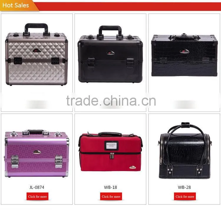 2016 fashion design high quality wholesale professional makeup cases
