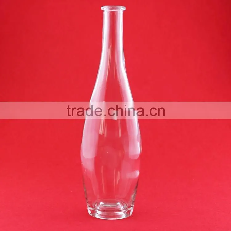 High quality heart gin bottle frosted alcohol bottle violin glass bottle
