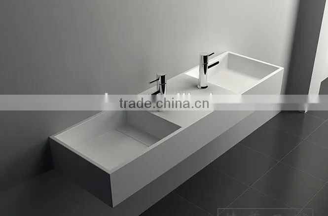 sanitary ware wall hung acrylic solid surface wash basin,Artificial Stone Washing Basin