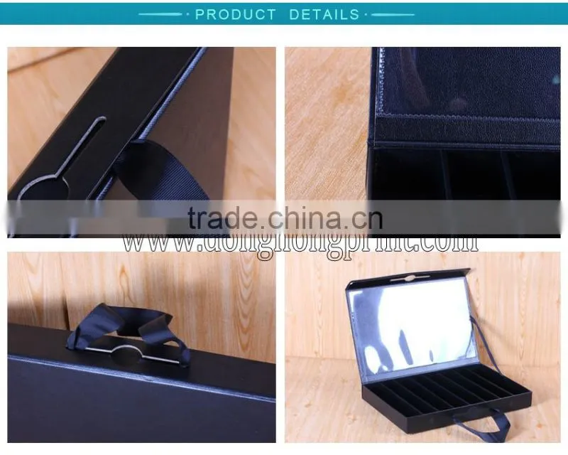 Bespoke black luxury cardboard suitcase box