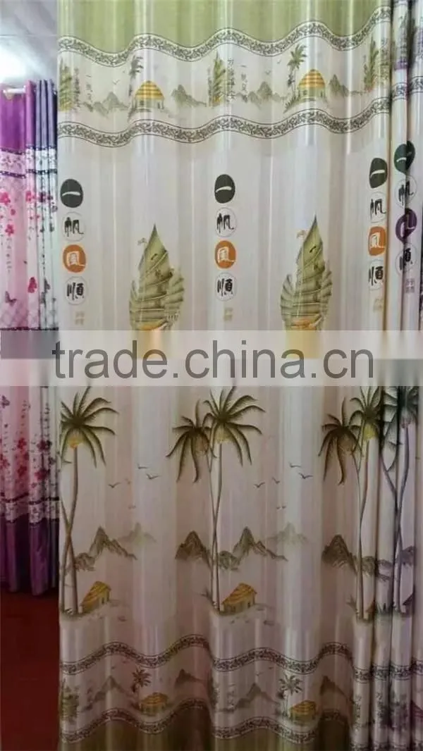 2.80-3.20m Width wholesalers china print fabrics blackout curtains