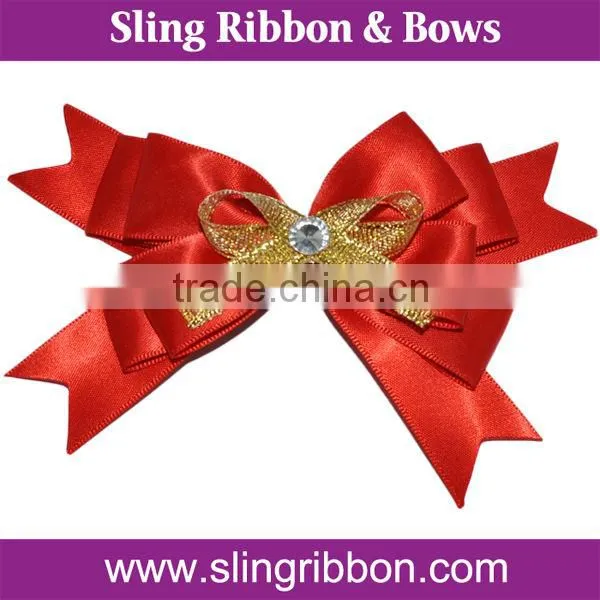 4cm organza Ribbon Rose Flower for Wedding Decoration