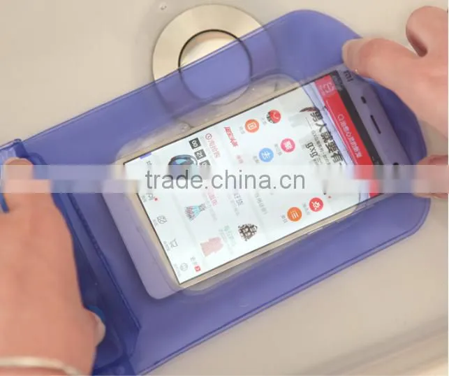 Dust and waterproof PVC mobile phone bag / waterproof cell phone bag