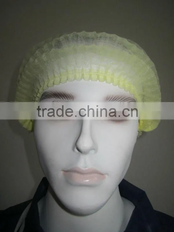 DISPOSABLE MEDICAL HIGH QUALITY NONWOVEN MOB CAP