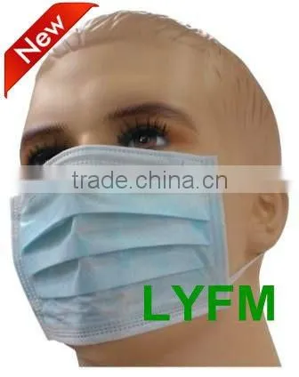 3 Ply Nonwoven Disposable Soft Surgeon's Face Masks