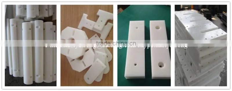 hdpe plastic cnc router machine manufacturing components/hdpe wear parts