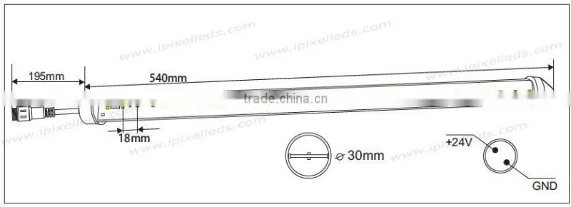 smd2835 360 view degree automatic control auto led meteor snowfall tube