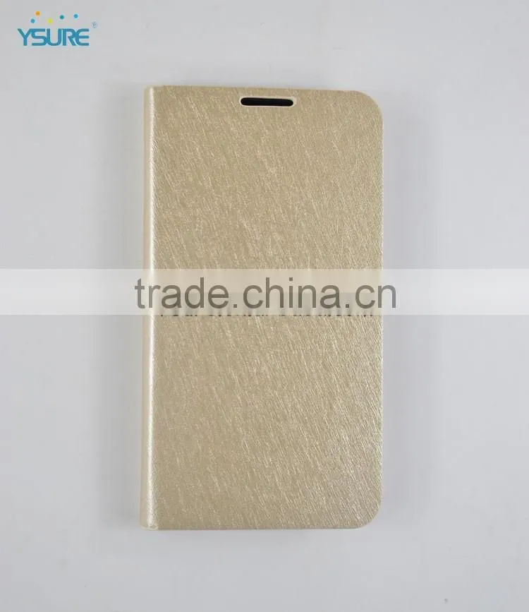 Luxury Golden Leather Case For Wiko Cink