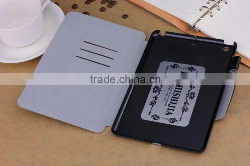 2015 tablet PU Leather + PC case for ipad mini, case for ipad mini 3, from china case for ipad mini 3