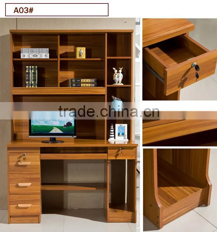 Good market bookshelf with computer desk table