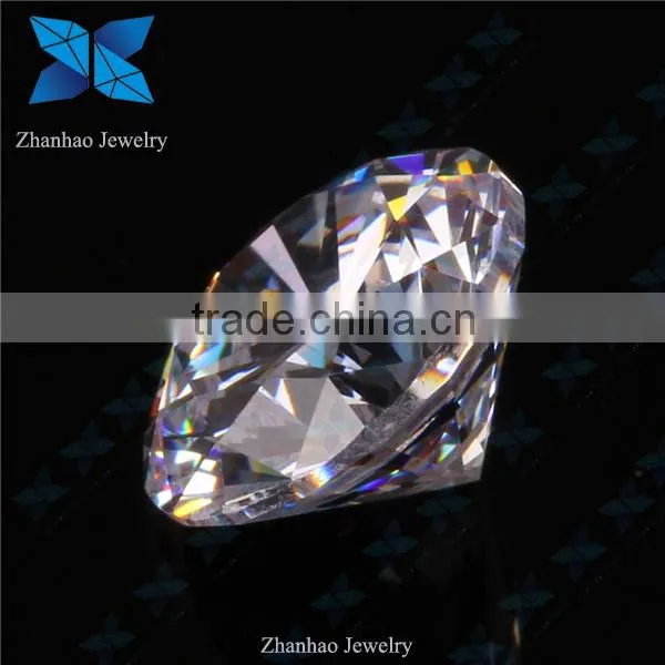 Round brilliant cut white korean cubic zirconia cz stones for jewelry