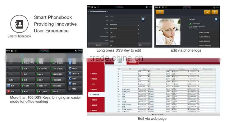 Color Display Android 4.2 Smart IP Phone Video Phone