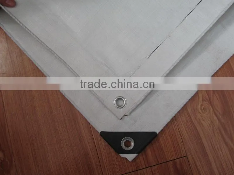 strip style Both Sides Coated Fabric with PE/ PE Tarpaulin