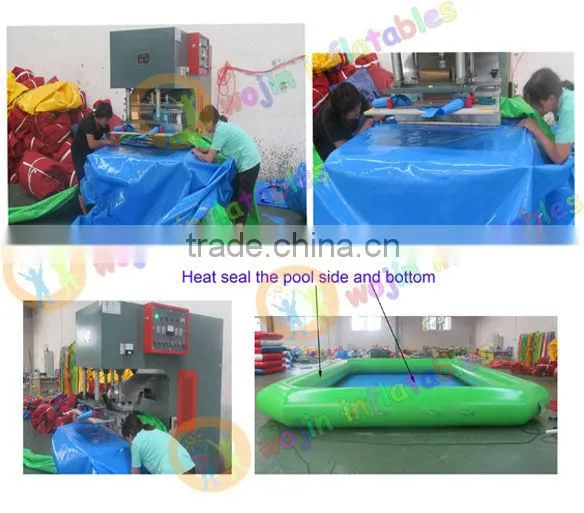 Children amusement park outdoor water pool/hot water inflatable pool/best selling paddle boat pool