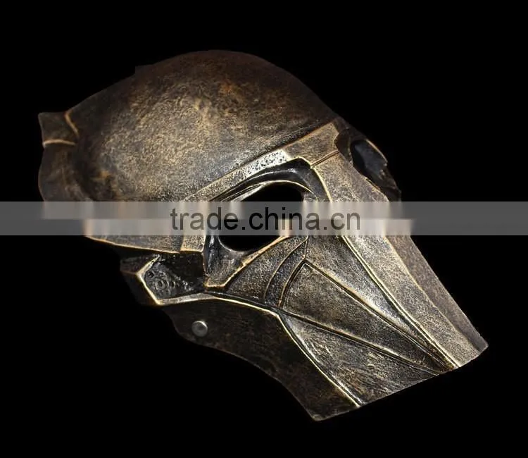 High Quality resin iron warrior mask , eagle surface resin mask