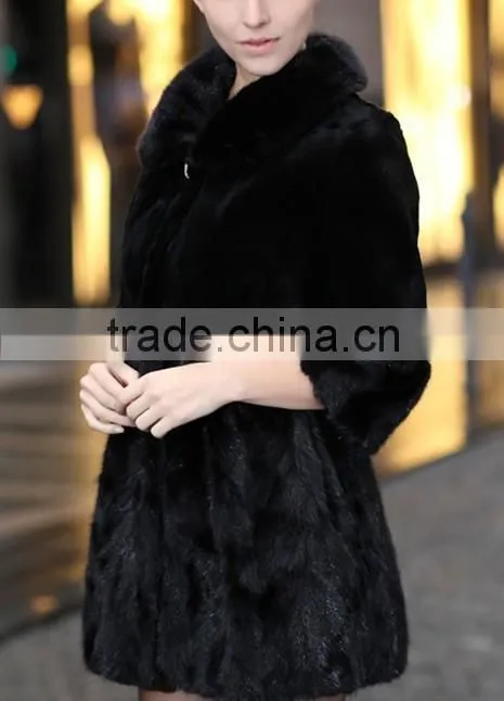 Fashion genuine mink fur coat for women MC09