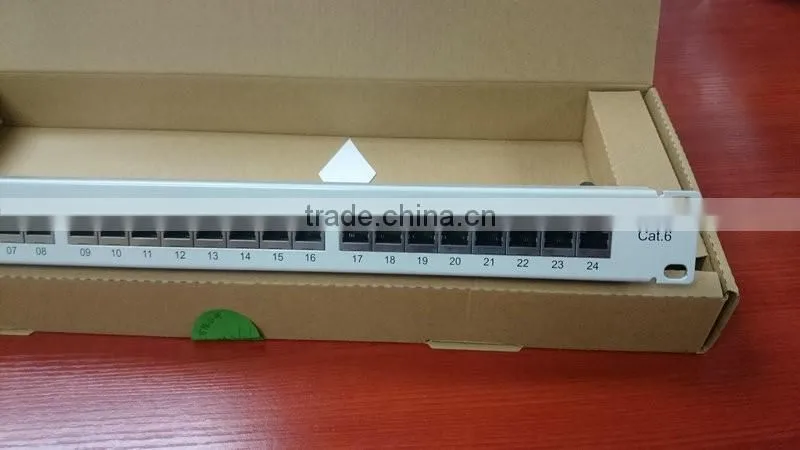 24-Port Cat6 shielded network patch panel