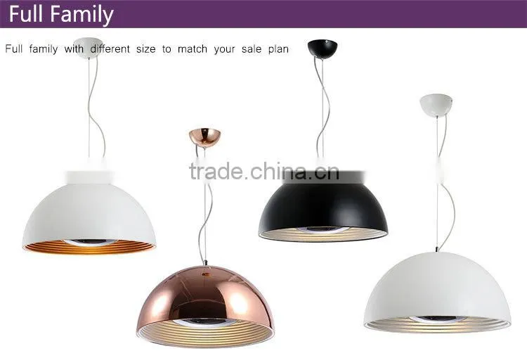 lighting design of vintage black/copper E27 pendant light