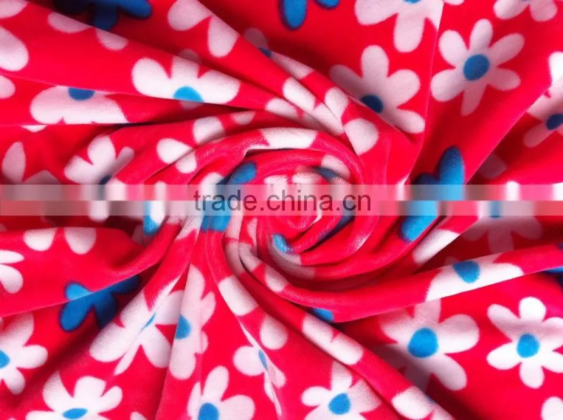soft printing homewaer fabric for keeping warm
