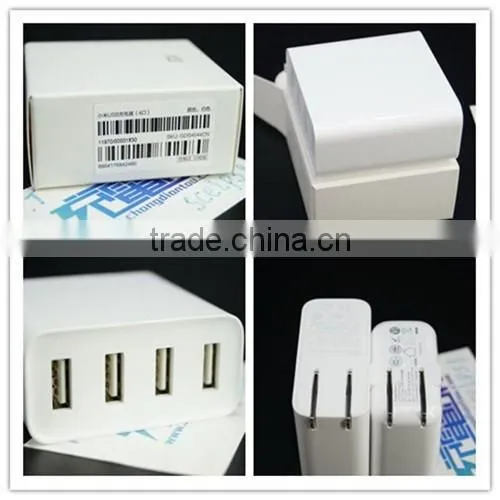 Original xiaomi usb charger 7A 4 Port 35W universal travel home smart waterproof adapter wall portable US norm