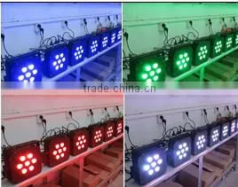Flat par 10W7 led light remote control