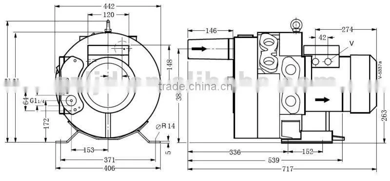 auto vacuum loading feeding ring blower