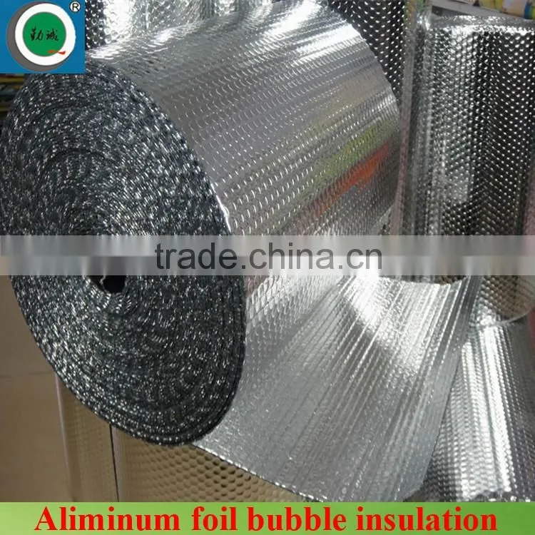 Reflective aluminum foil bubble insulation for steel construction and house