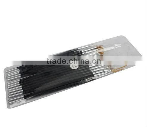 15pcs soft synthetic hair cosmetic nail brush set