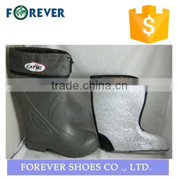 nature rubber men clear pvc rain lace boots