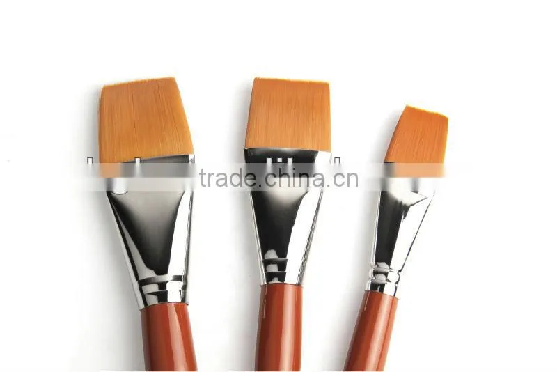 in stock BGN-136 Bergino master professional XL size flat shape nylon hair artist paint brush