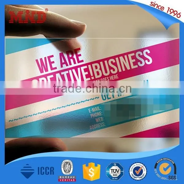 MDP321 transparent business card / metal membership card