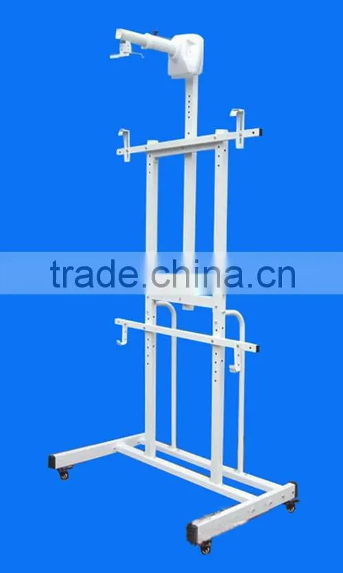 Height adjustable short throw projector interactive whiteboard mobile stand