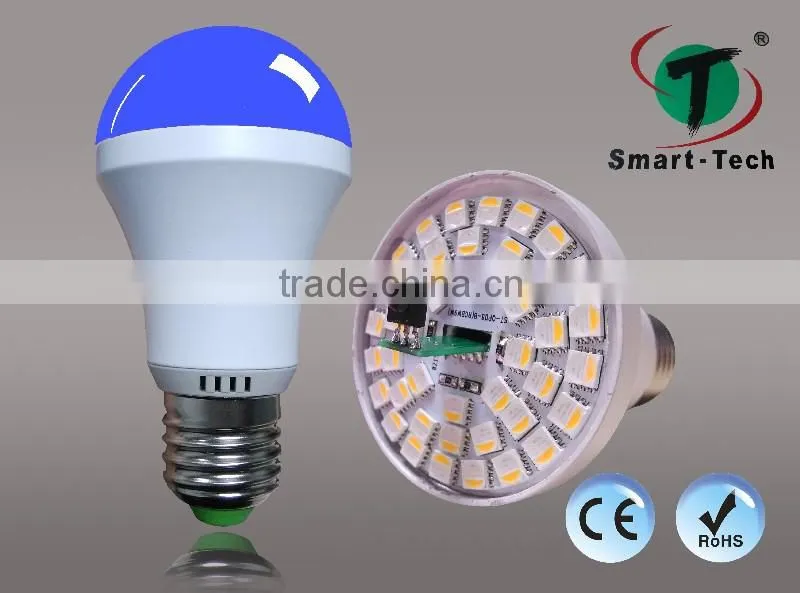 Aluminum Alloy +PC rgb led full color rotating lamp with 9w rgb bulb and 16 color
