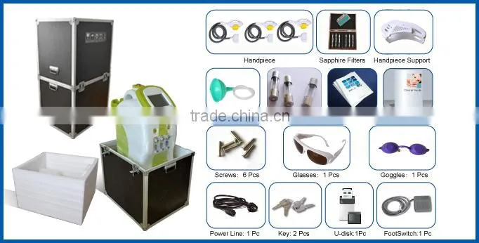 Hot sale Three handle IPL SHR beauty salon machine for hair removal