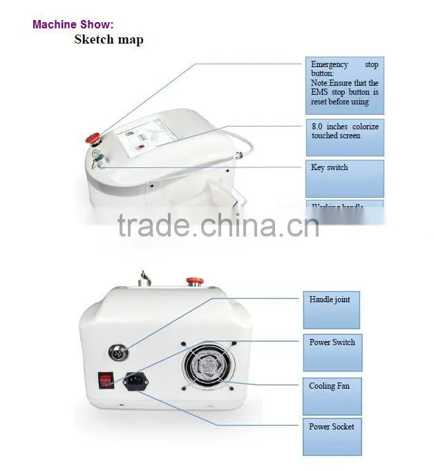 2015 Ce RF skin rejuvenation micro fractional RF machine for home use skin care
