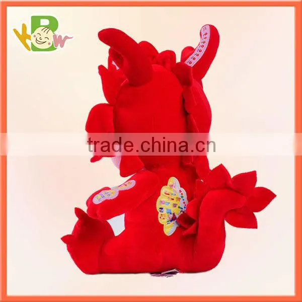 Plush toy top 10 factory price promotion gift Plush speaking Dinosaur toy