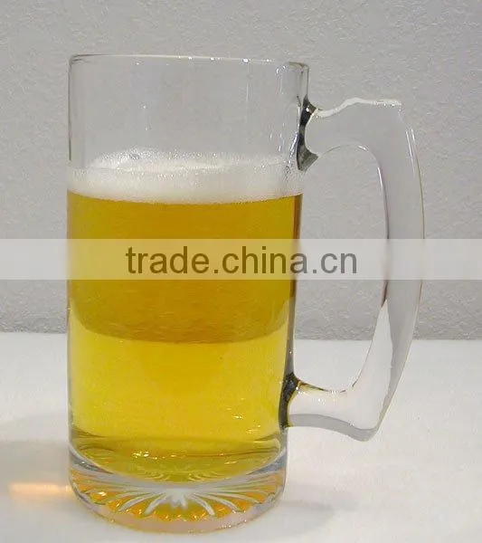 clear beer glass mug with ringer bar used