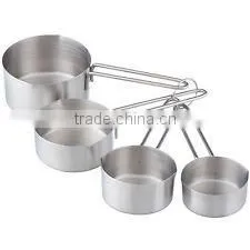 4 pcs set 60ml80ml125ml250ml stainless steel measuring cup