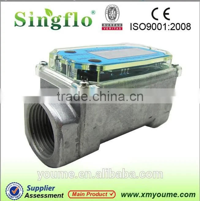 Nice price Singflo 1'' 20~200L aluminium water meters for sale